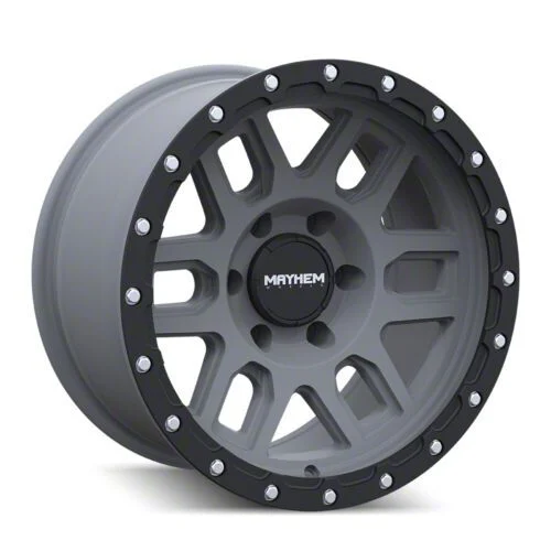 Mayhem Wheels Delta Matte Gunmetal with Matte Black Lip 6-Lug Wheel; 20x9; 0mm Offset (04-08 F-150)