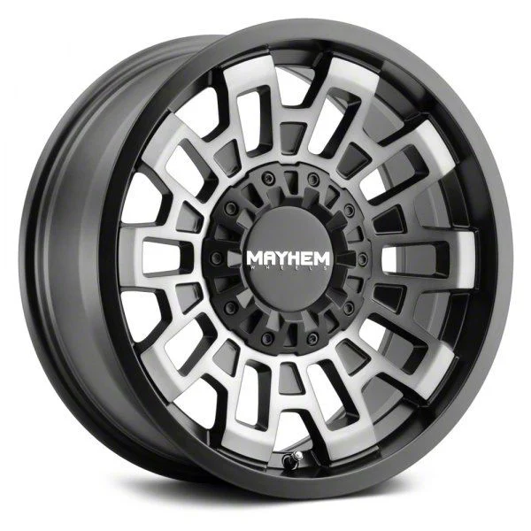 Mayhem Wheels Cortex Matte Black with Dark Tint 6-Lug Wheel; 18x9; 0mm Offset (07-14 Tahoe)