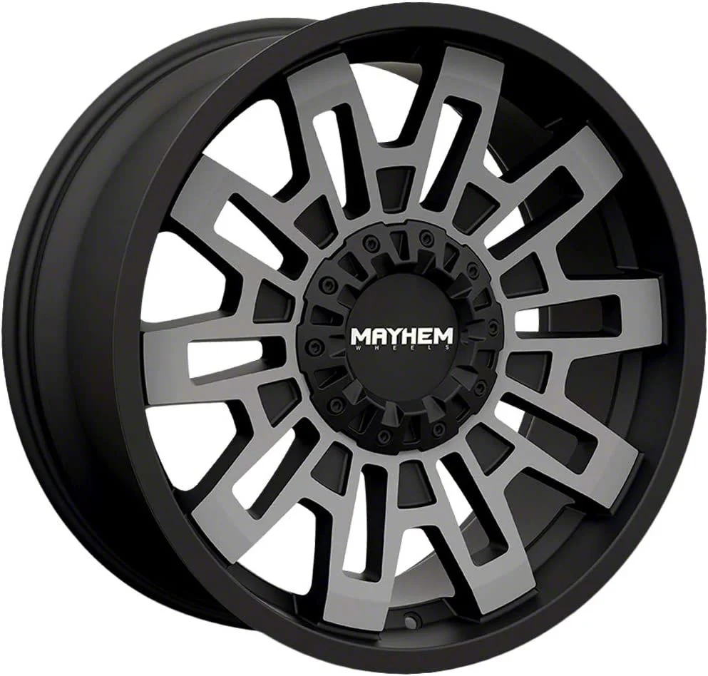 Mayhem Wheels Cortex Matte Black with Dark Tint 6-Lug Wheel; 20x10; -19mm Offset (07-14 Tahoe)