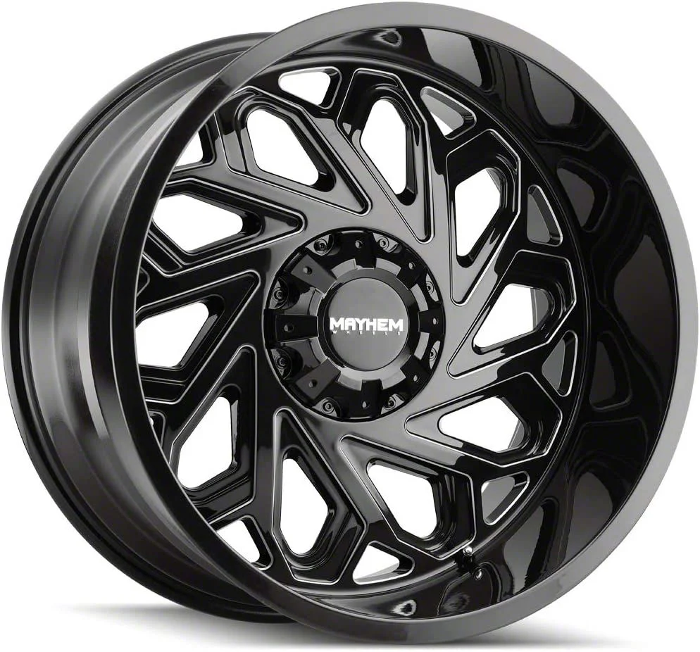 Mayhem Wheels Essex Gloss Black Milled 6-Lug Wheel; 20x9; 0mm Offset (07-14 Tahoe)