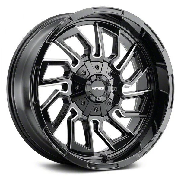 Mayhem Wheels Flywheel Gloss Black Milled 6-Lug Wheel; 20x9; 0mm Offset (07-14 Tahoe)