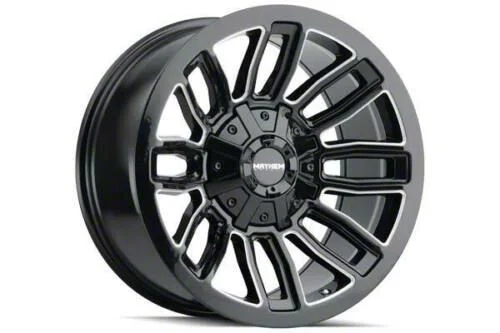 Mayhem Wheels Decoy Gloss Black Milled 6-Lug Wheel; 20x9; 18mm Offset (07-14 Yukon)