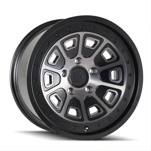 Mayhem Wheels Flat Iron Matte Black with Dark Tint 6-Lug Wheel; 17x9; -12mm Offset (07-14 Yukon)