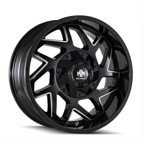 Mayhem Wheels Hatchet Black Milled 6-Lug Wheel; 20x9; 0mm Offset (07-14 Yukon)