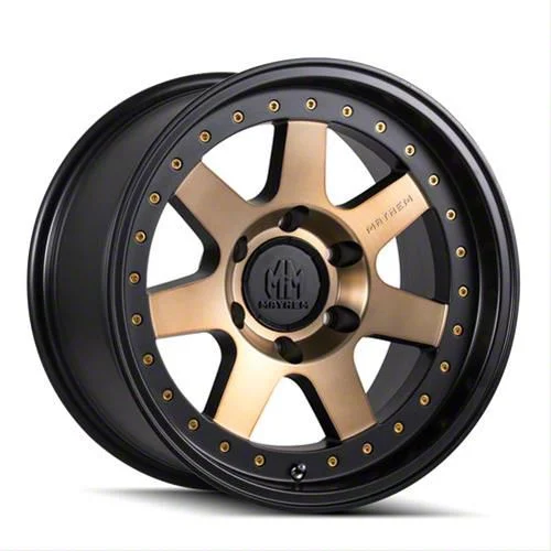 Mayhem Wheels Prodigy Matte Black with Bronze Tint 6-Lug Wheel; 17x9; -6mm Offset (07-14 Yukon)