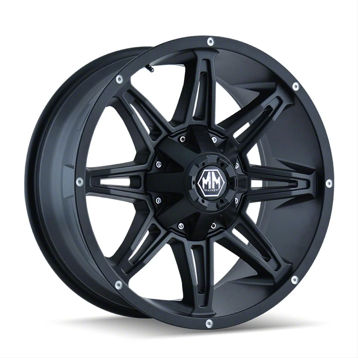 Mayhem Wheels Rampage Matte Black 6-Lug Wheel; 17x9; -12mm Offset (07-14 Yukon)
