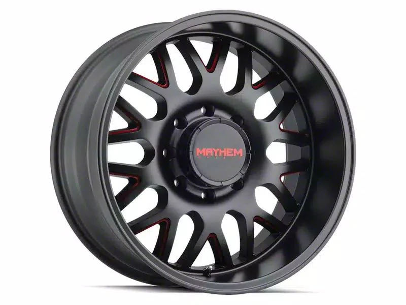 Mayhem Wheels Tripwire Gloss Black with Prism Red 6-Lug Wheel; 20x10; -19mm Offset (07-14 Yukon)