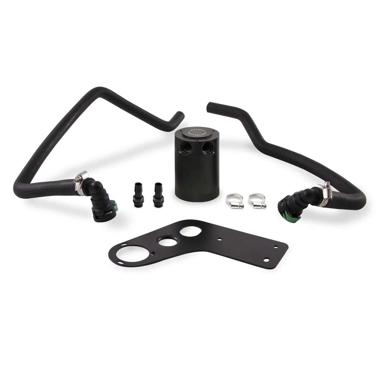 Mishimoto Baffled Oil Catch Can; Passenger Side (15-17 Mustang GT)
