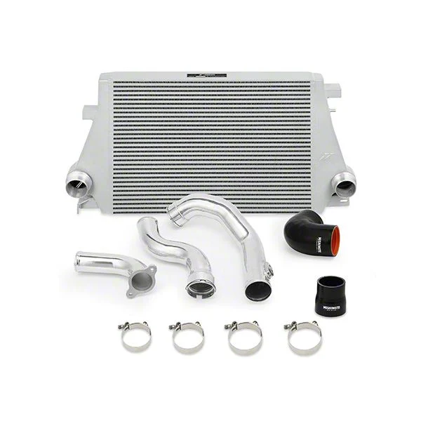 Mishimoto Performance Intercooler Kit with Polished Piping; Silver (16-24 2.0L Camaro)