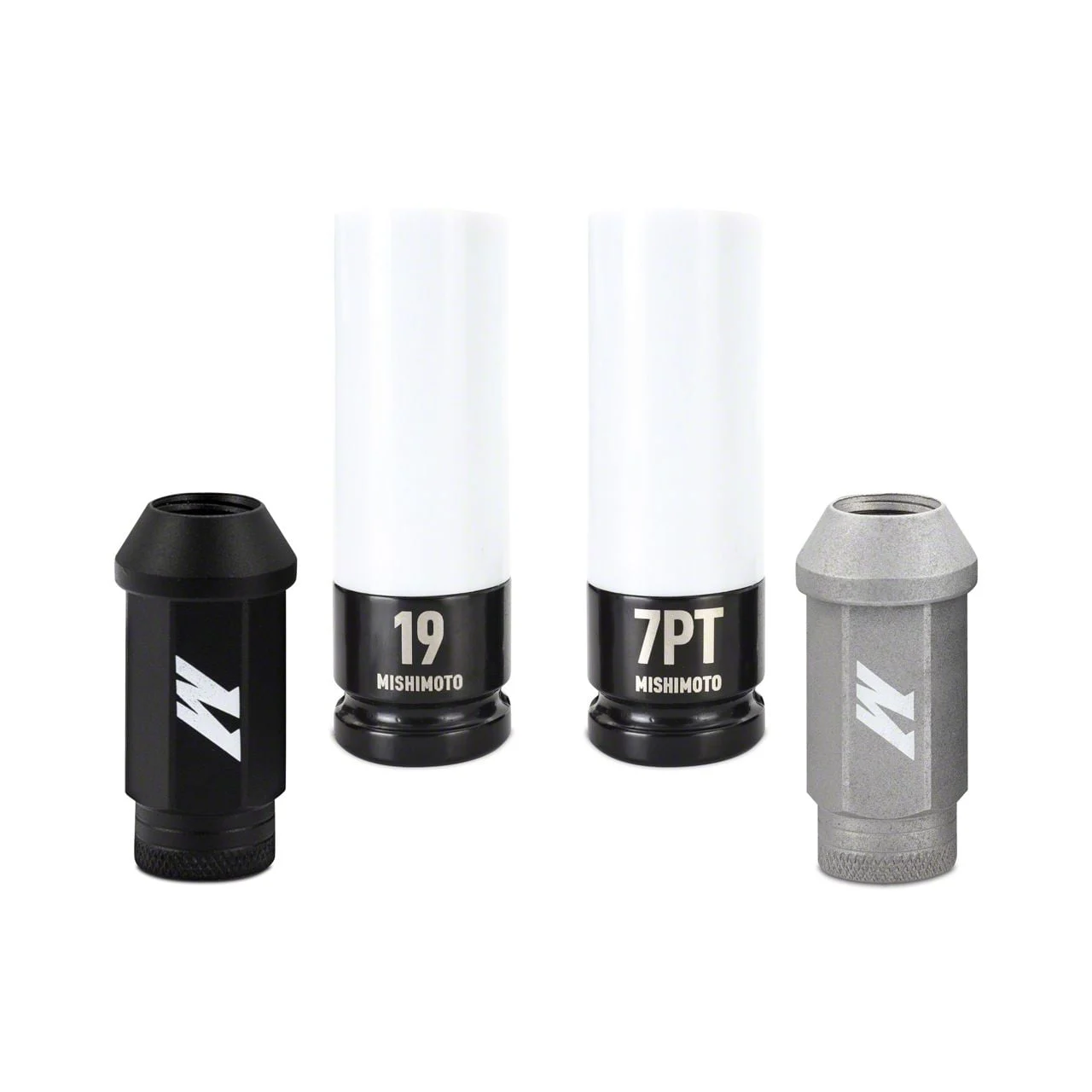 Mishimoto Silver Locking Lug Nut Kit; M14 x 1.5; Set of 24 (05-23 Charger)