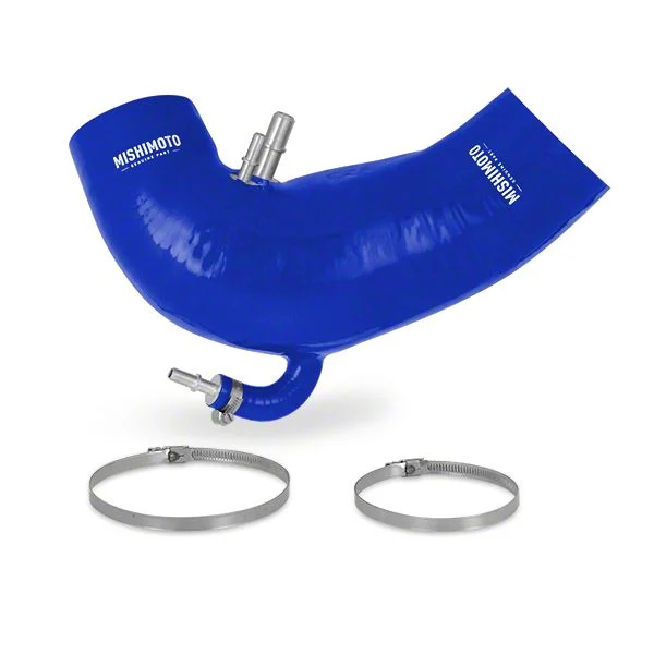 Mishimoto Silicone Induction Hose; Blue (15-17 Mustang GT)