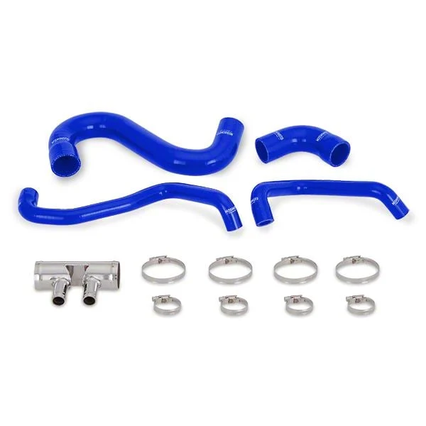 Mishimoto Silicone Lower Radiator Hose Kit; Blue (15-23 Mustang GT)