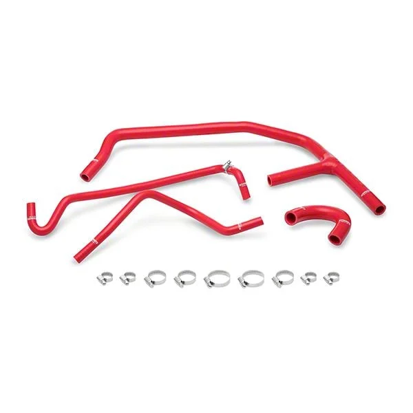 Mishimoto Silicone Ancillary Hose Kit; Red (15-23 Mustang EcoBoost)