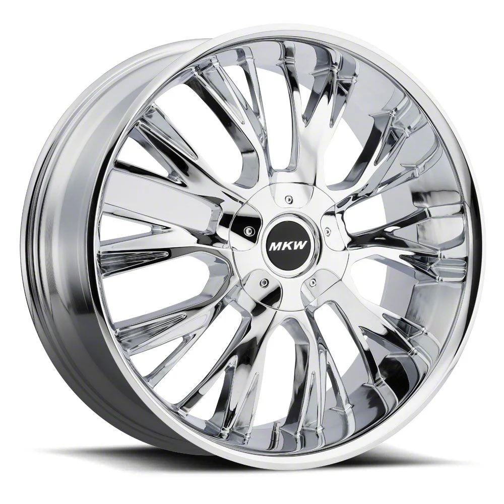 MKW M122 Chrome Wheel; 18x8; 40mm Offset (05-09 Mustang GT, V6)