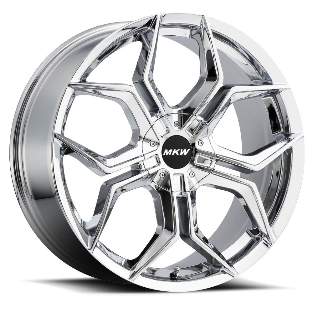 MKW M121 Chrome Wheel; 18x8; 40mm Offset (15-23 Mustang EcoBoost w/o Performance Pack, V6)