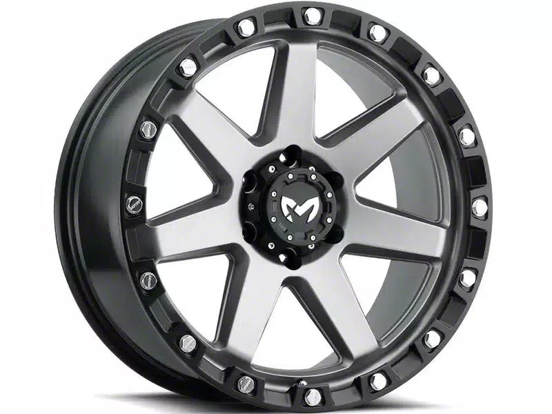 MKW Offroad M203 Matte Gray 6-Lug Wheel; 17x8.5; 0mm Offset (07-14 Yukon)