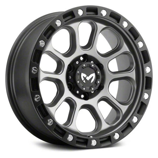 MKW Offroad M204 Matte Gray 6-Lug Wheel; 18x9; 1mm Offset (07-14 Yukon)