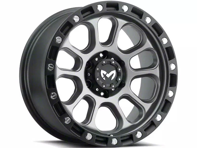 MKW Offroad M204 Matte Gray 6-Lug Wheel; 20x9; 1mm Offset (19-23 Ranger)