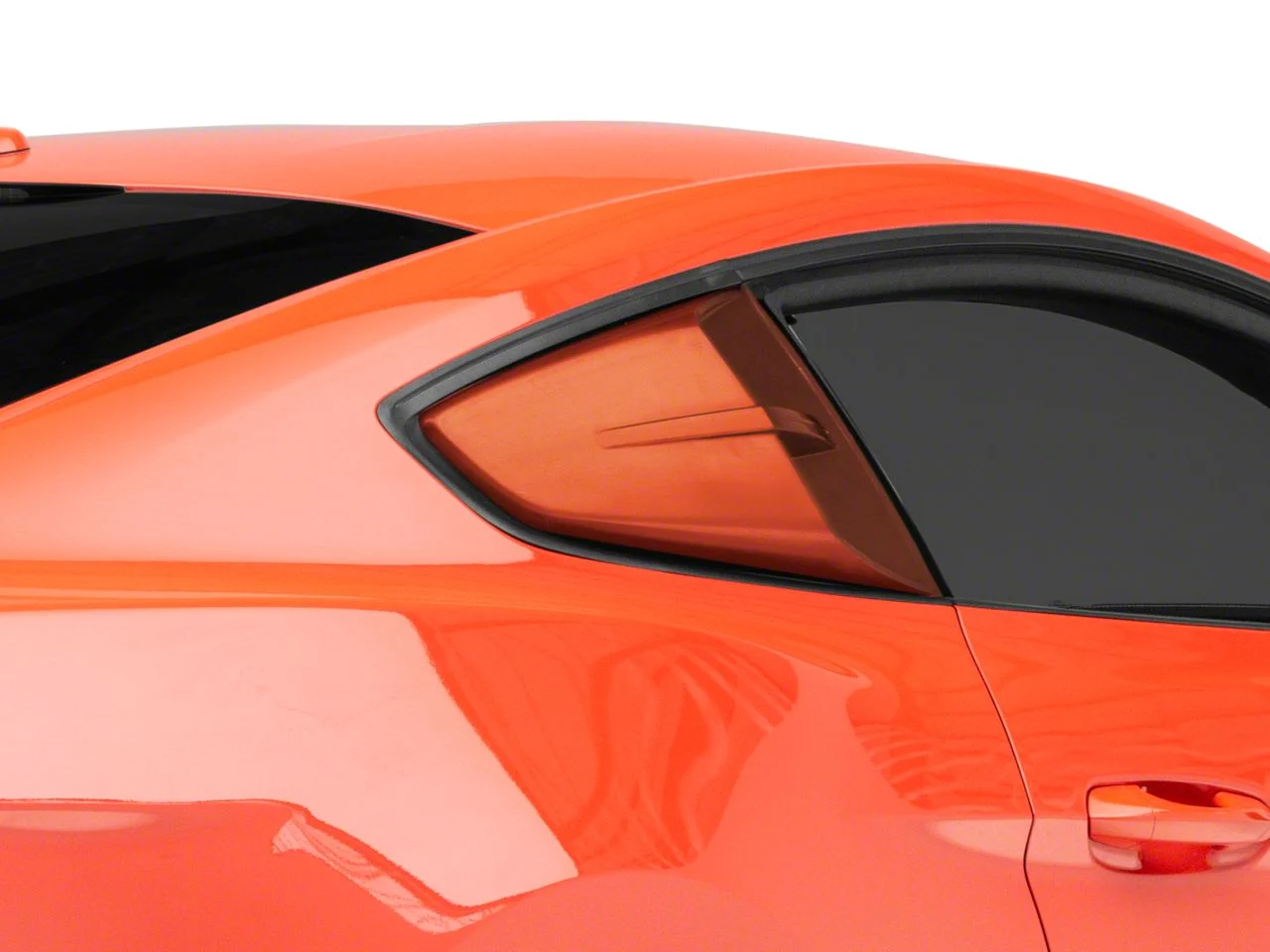 MMD by FOOSE Quarter Window Scoops; Unpainted (15-23 Mustang Fastback)