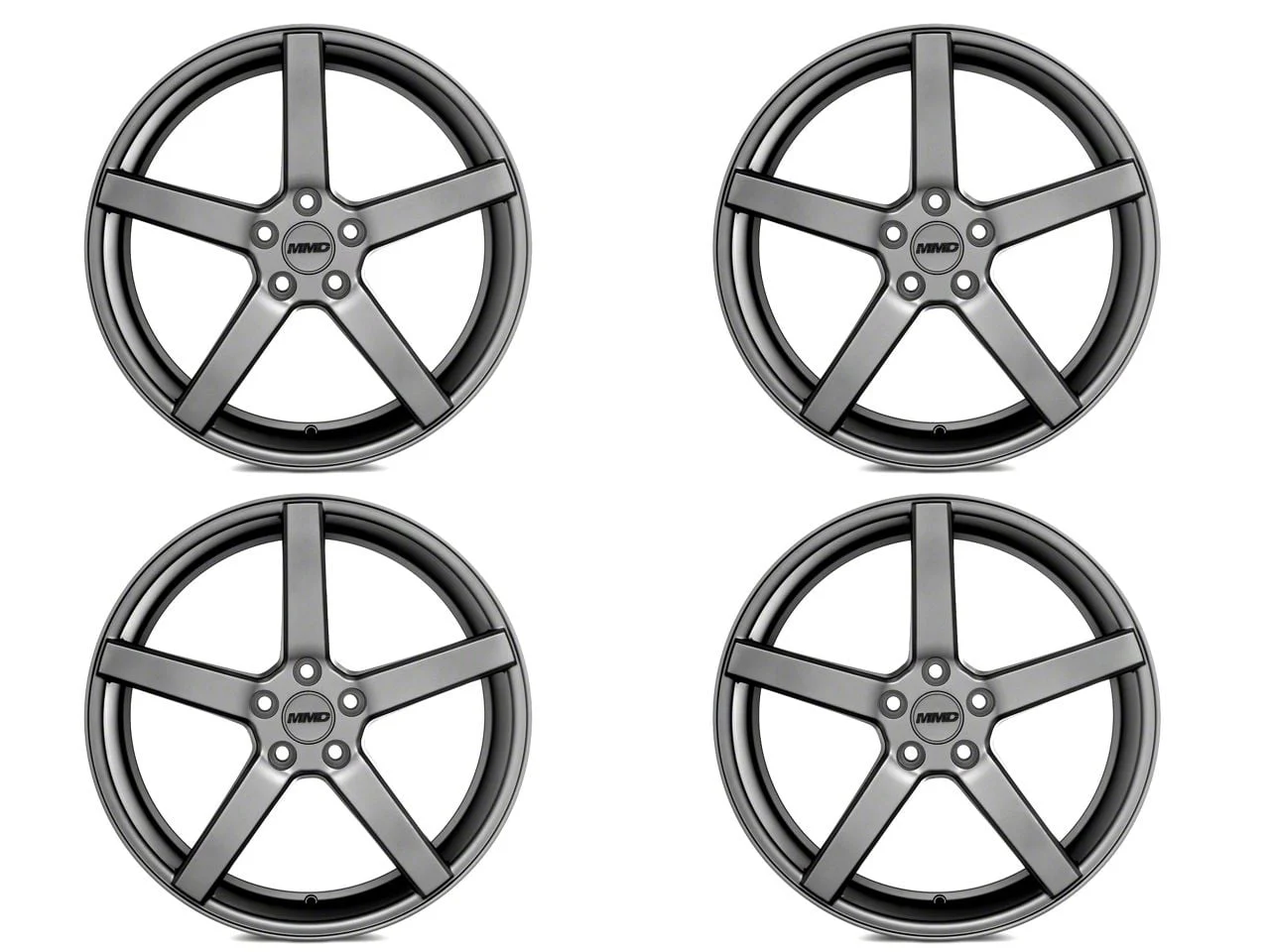 MMD 551C Charcoal 4-Wheel Kit; 20x8.5; 35mm Offset (10-14 Mustang)