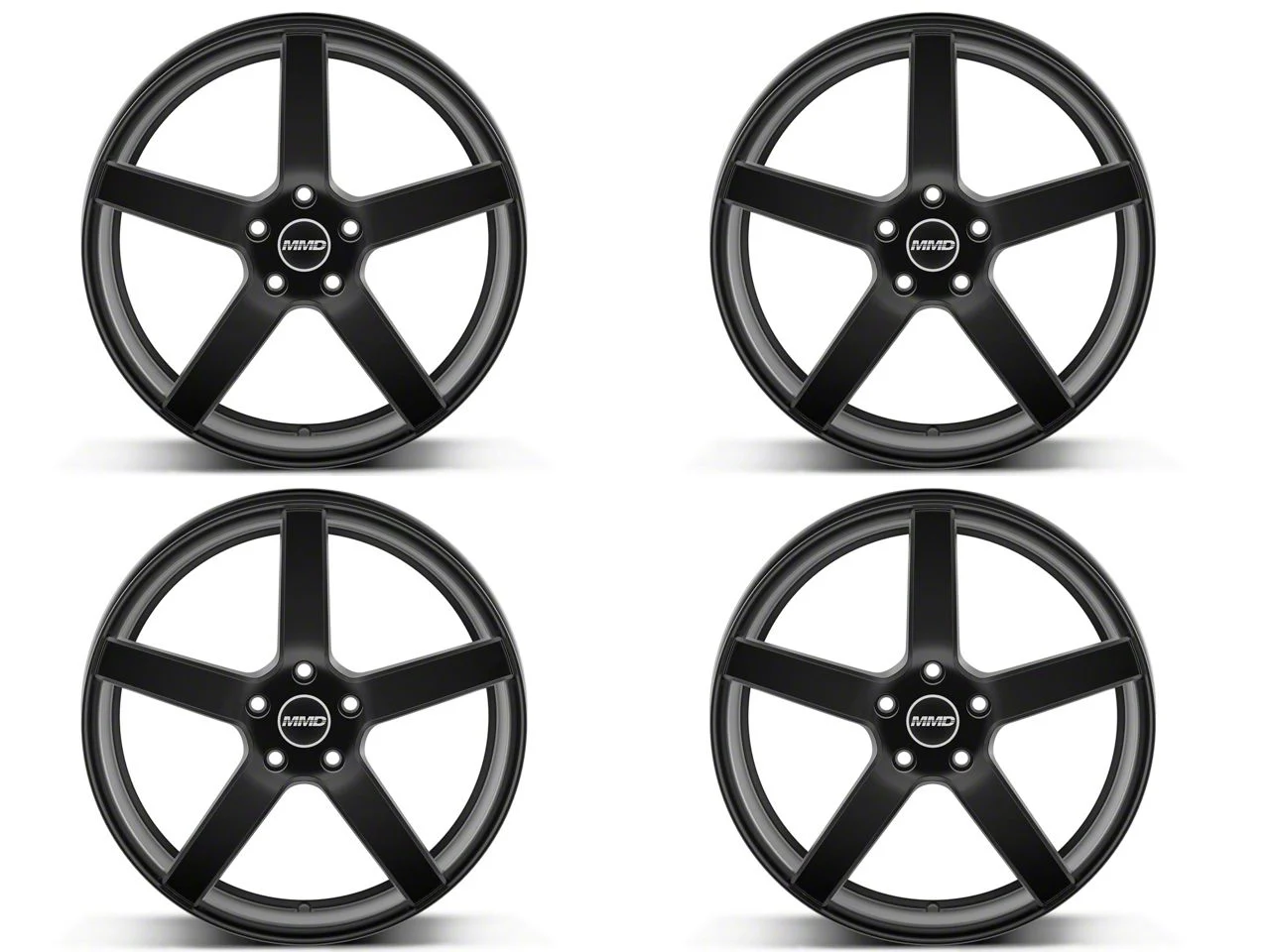 MMD 551C Matte Black 4-Wheel Kit; 20x8.5; 35mm Offset (10-14 Mustang)