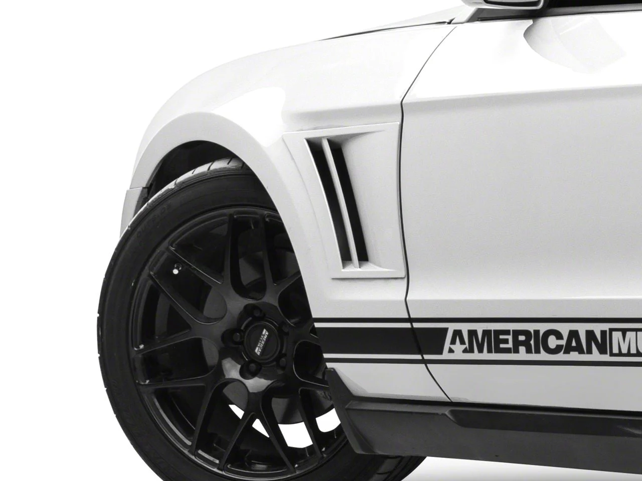 MMD Fender Vents; Unpainted (10-14 Mustang)