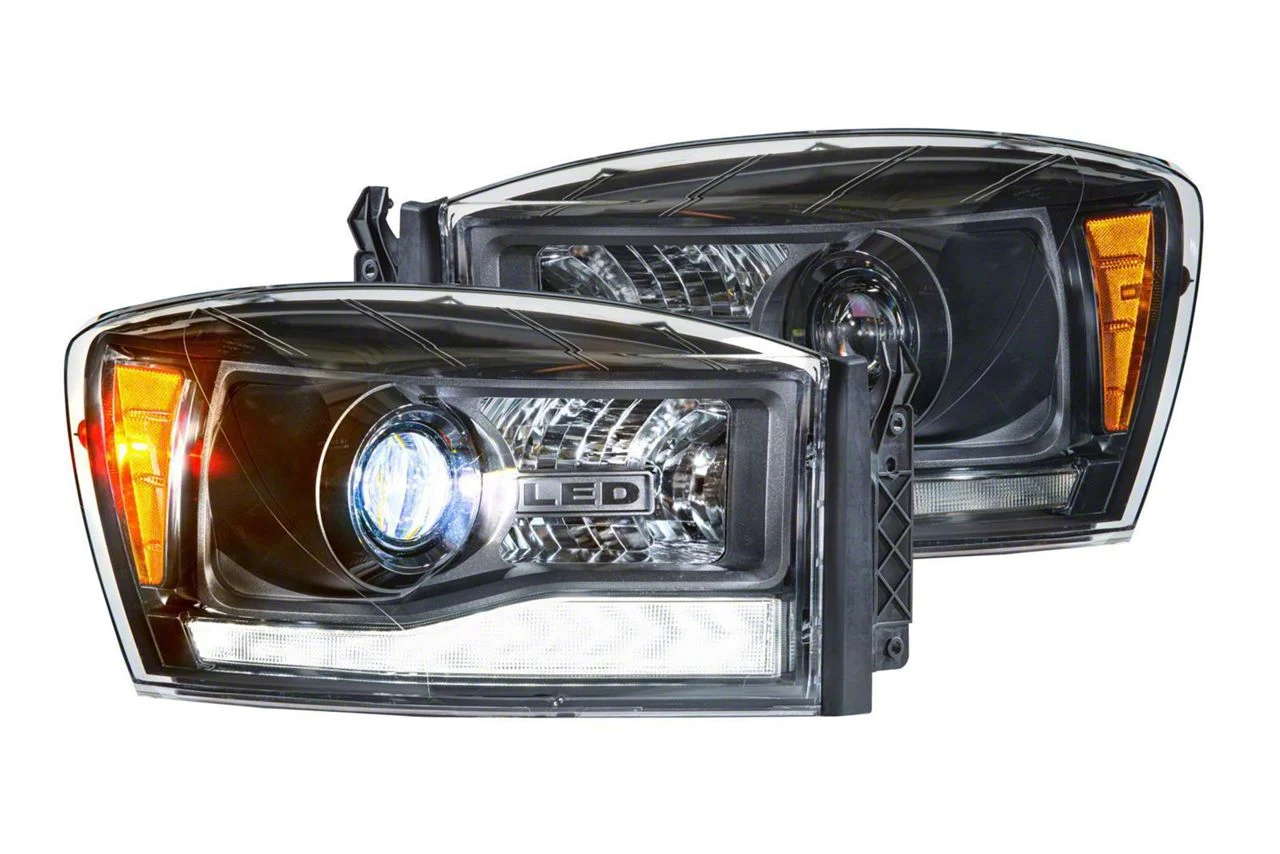 Morimoto XB Hybrid LED Headlights; Black Housing; Clear Lens (06-09 RAM 3500)