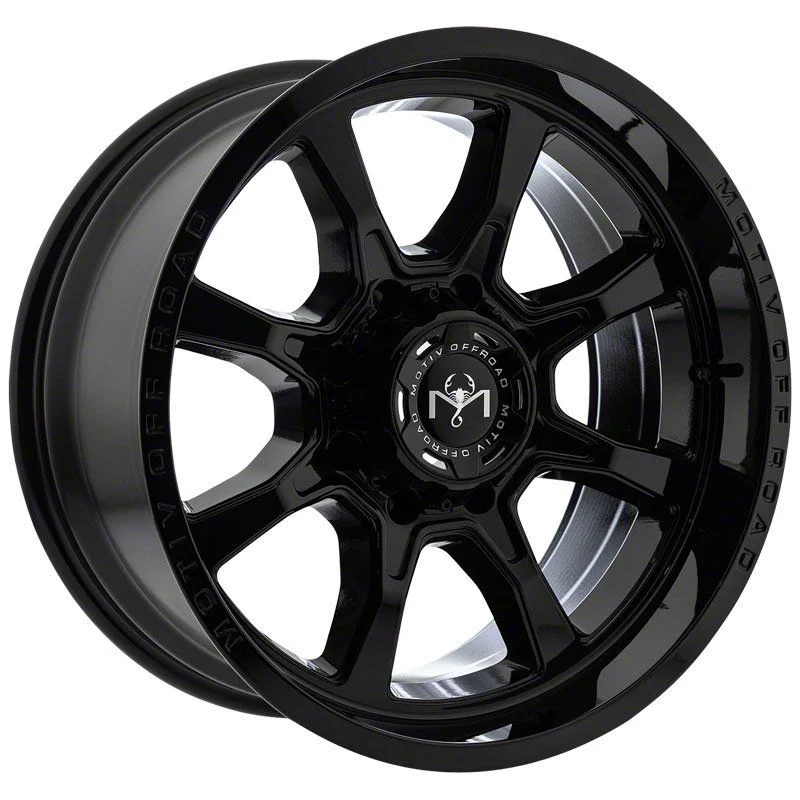 Motiv Offroad Glock Gloss Black 6-Lug Wheel; 18x9; 18mm Offset (07-14 Yukon)