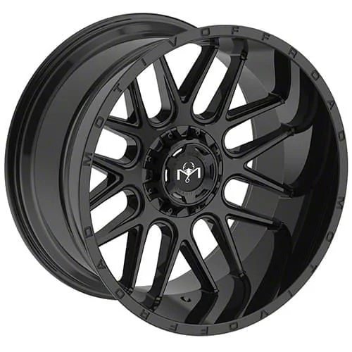 Motiv Offroad Magnus Gloss Black 8-Lug Wheel; 20x10; -25mm Offset (07-10 Silverado 3500 HD SRW)