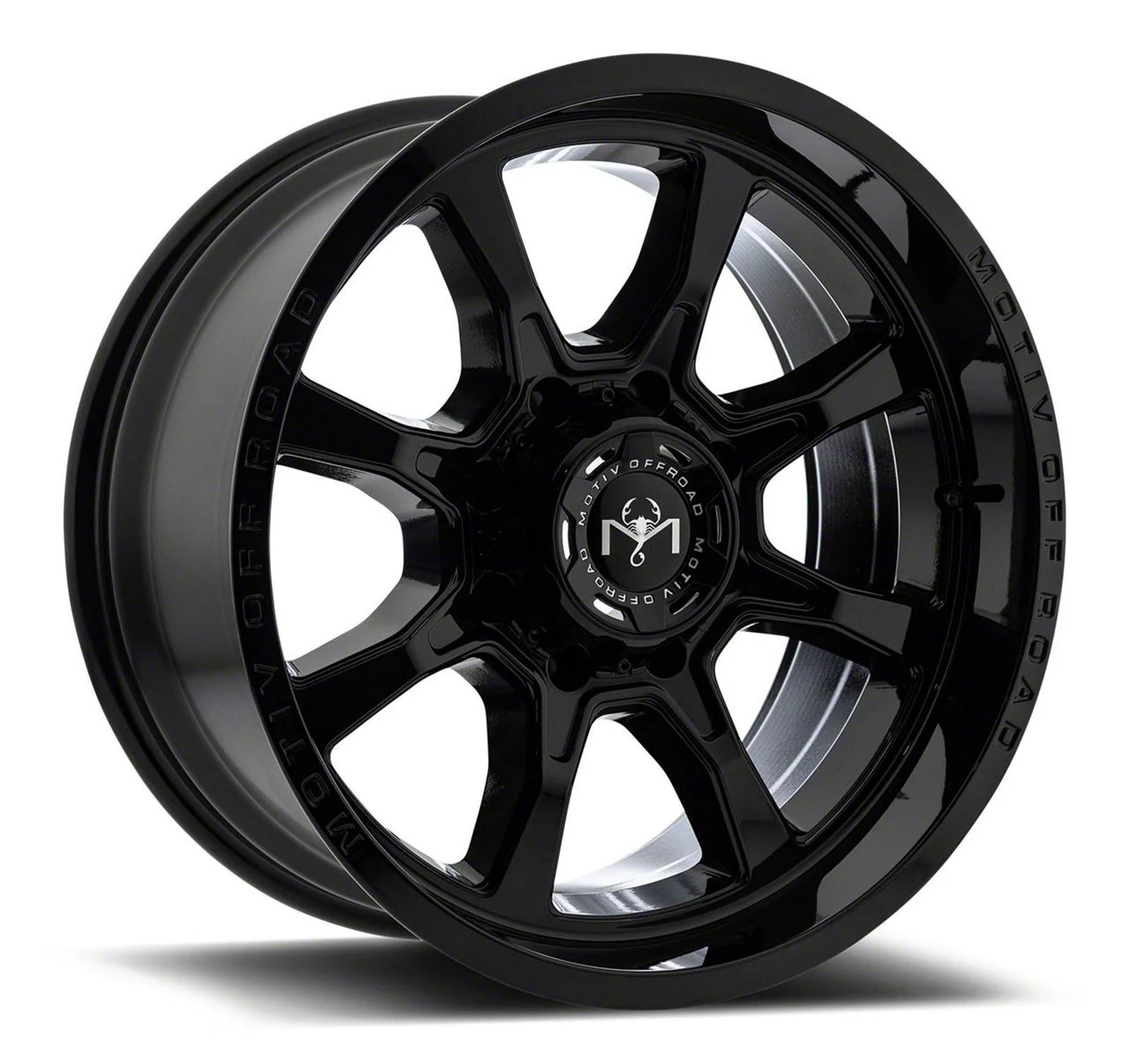 Motiv Offroad Glock Gloss Black 6-Lug Wheel; 17x9; 0mm Offset (07-14 Yukon)