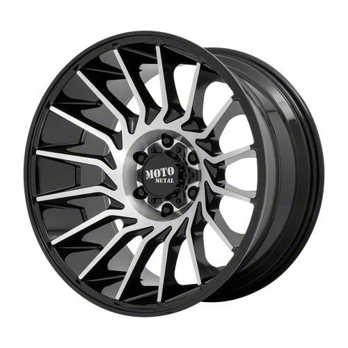 Moto Metal MO807 Gloss Black Machined 6-Lug Wheel; 20x10; -18mm Offset (04-08 F-150)