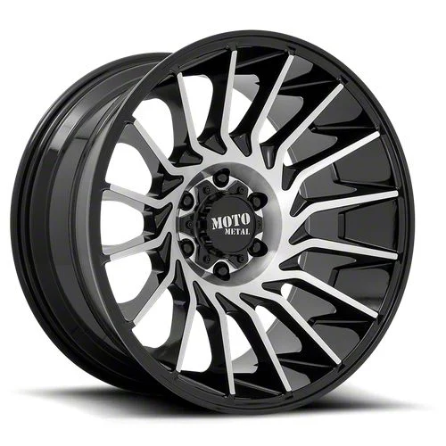 Moto Metal MO807 Gloss Black Machined 6-Lug Wheel; 20x10; -18mm Offset (07-14 Tahoe)