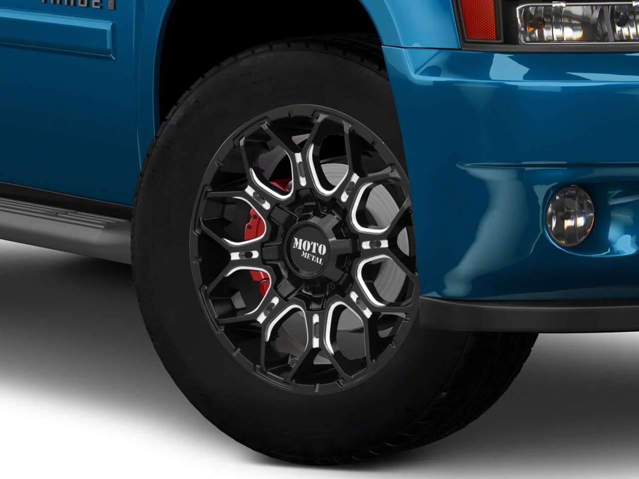 Moto Metal MO808 Sniper Gloss Black Milled 6-Lug Wheel; 20x10; -18mm Offset (07-14 Tahoe)