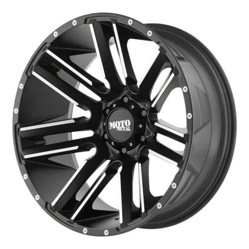 Moto Metal Razor Satin Black Machined 6-Lug Wheel; 18x10; -24mm Offset (07-14 Tahoe)