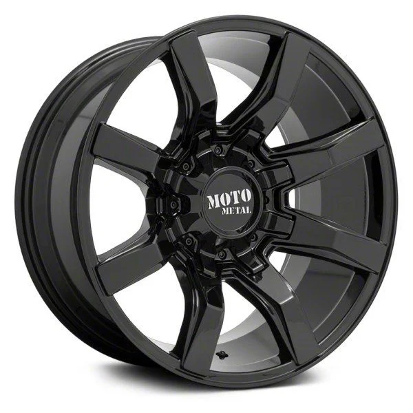 Moto Metal Spider Gloss Black 6-Lug Wheel; 20x10; 12mm Offset (07-14 Tahoe)