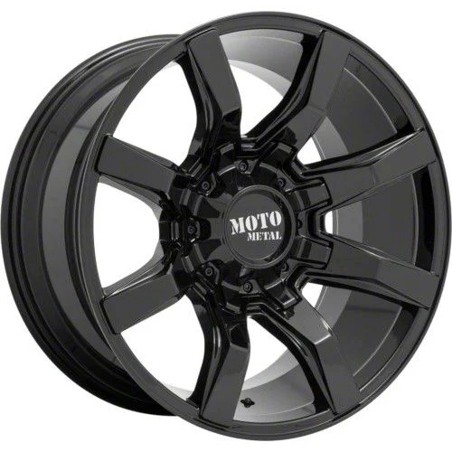 Moto Metal Spider Gloss Black 6-Lug Wheel; 20x10; -18mm Offset (07-14 Tahoe)