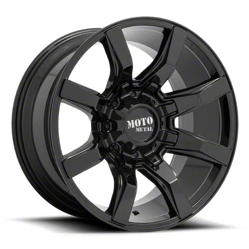 Moto Metal Spider Gloss Black 6-Lug Wheel; 20x9; 18mm Offset (07-14 Tahoe)