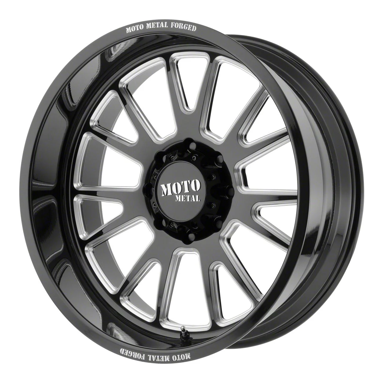 Moto Metal MO401 Gloss Black Milled 6-Lug Wheel; 20x10; -24mm Offset (07-14 Yukon)