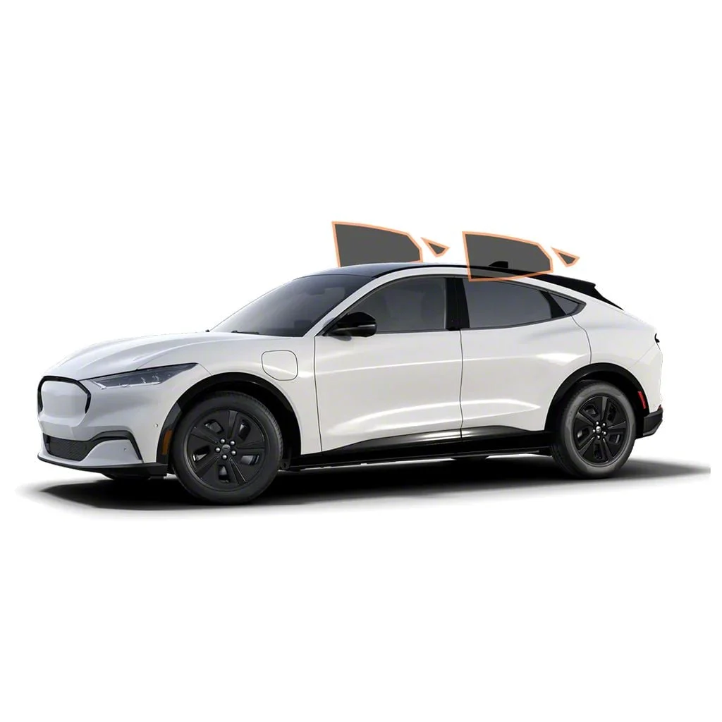 MotoShield Pro Rear Driver/Passenger Window Tint; 5% (21-26 Mustang Mach-E)