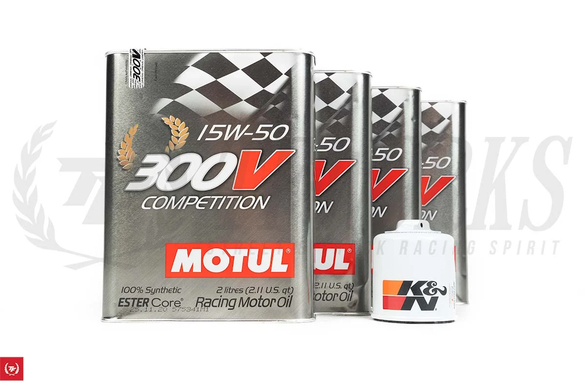 TF Kswap Oil Pan Motul 300V Engine Oil + K&N Oil Filter Package
