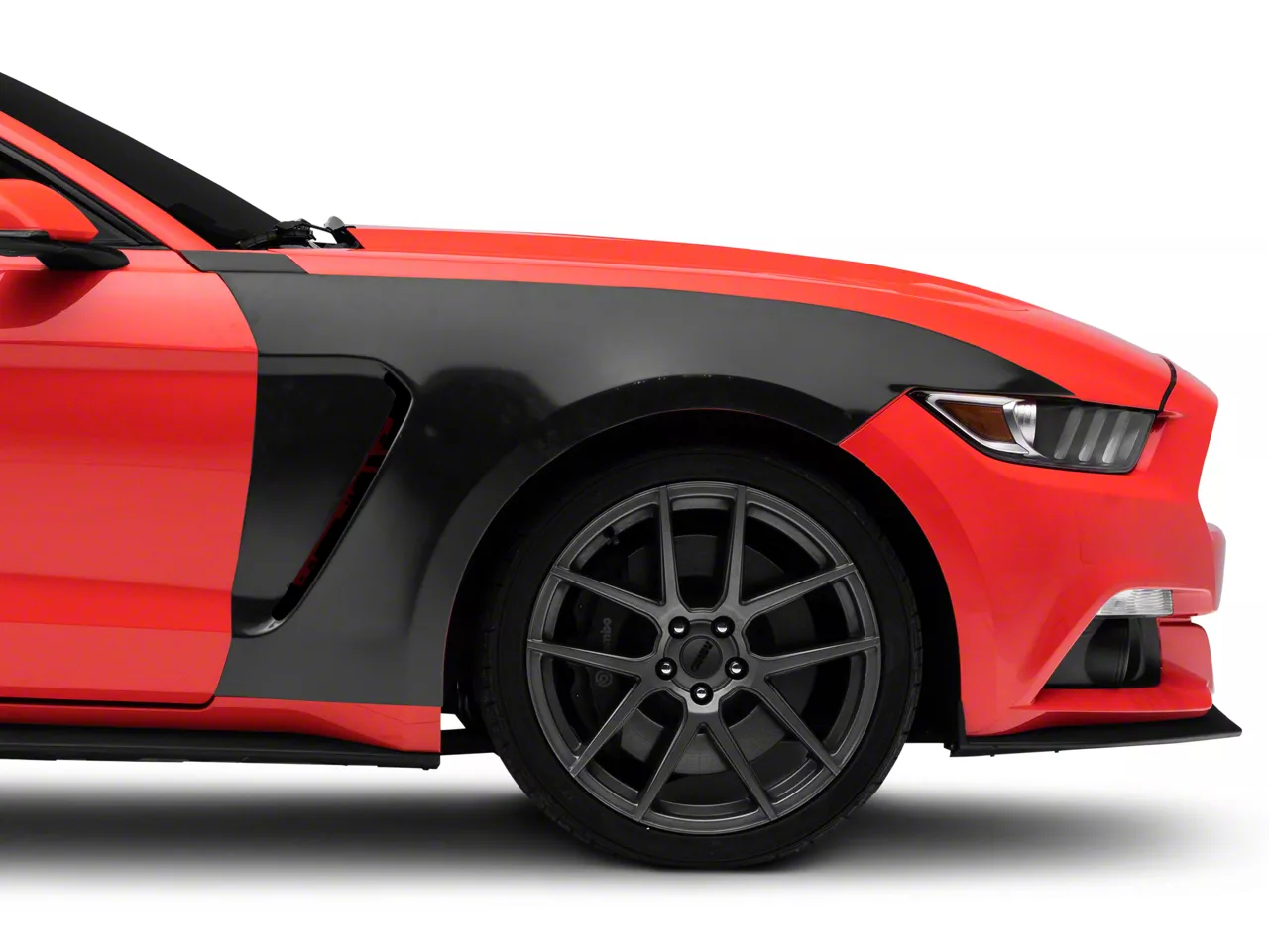 MP Concepts GT350 Style Replacement Fenders; Aluminum (15-17 Mustang GT, EcoBoost, V6)