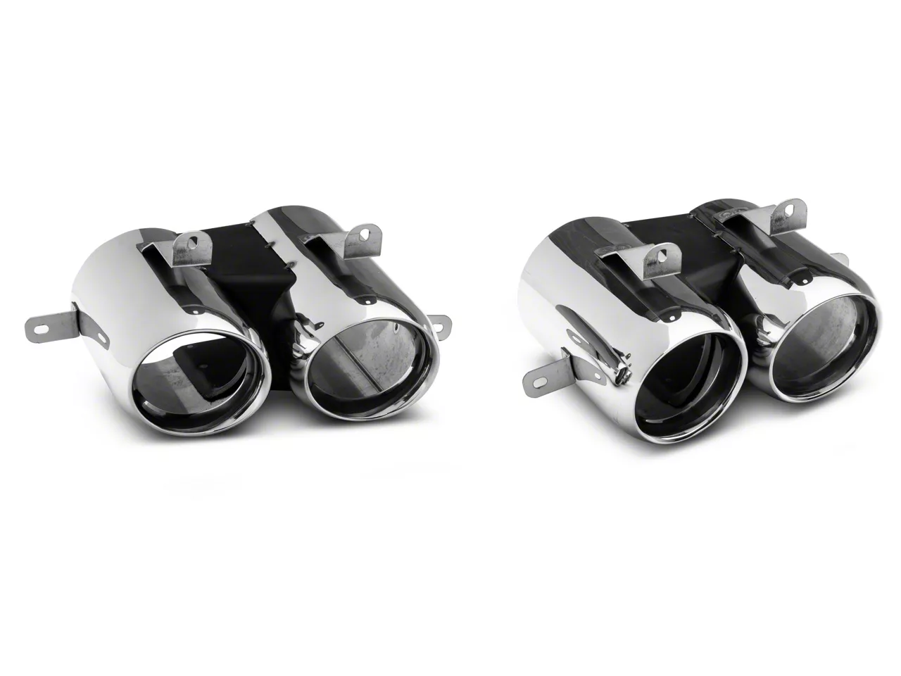 MP Concepts Quad Exhaust Tips for MP Concepts Rear Diffuser 406733 (18-23 Mustang GT; 19-23 Mustang EcoBoost w/ Active Exhaust)