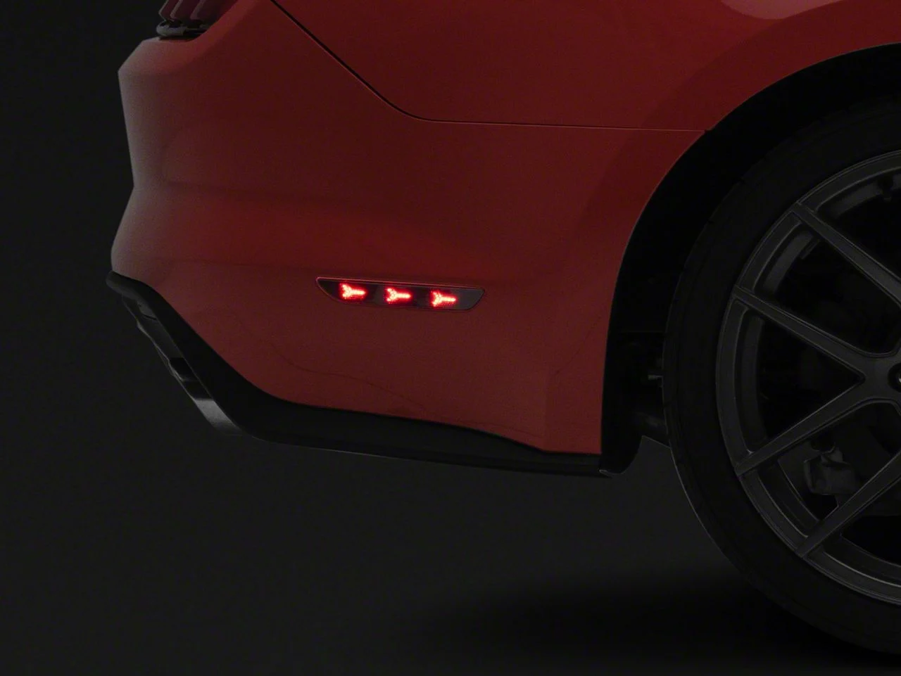 MP Concepts LED Side Marker Lights; Rear; Smoked (15-17 Mustang)
