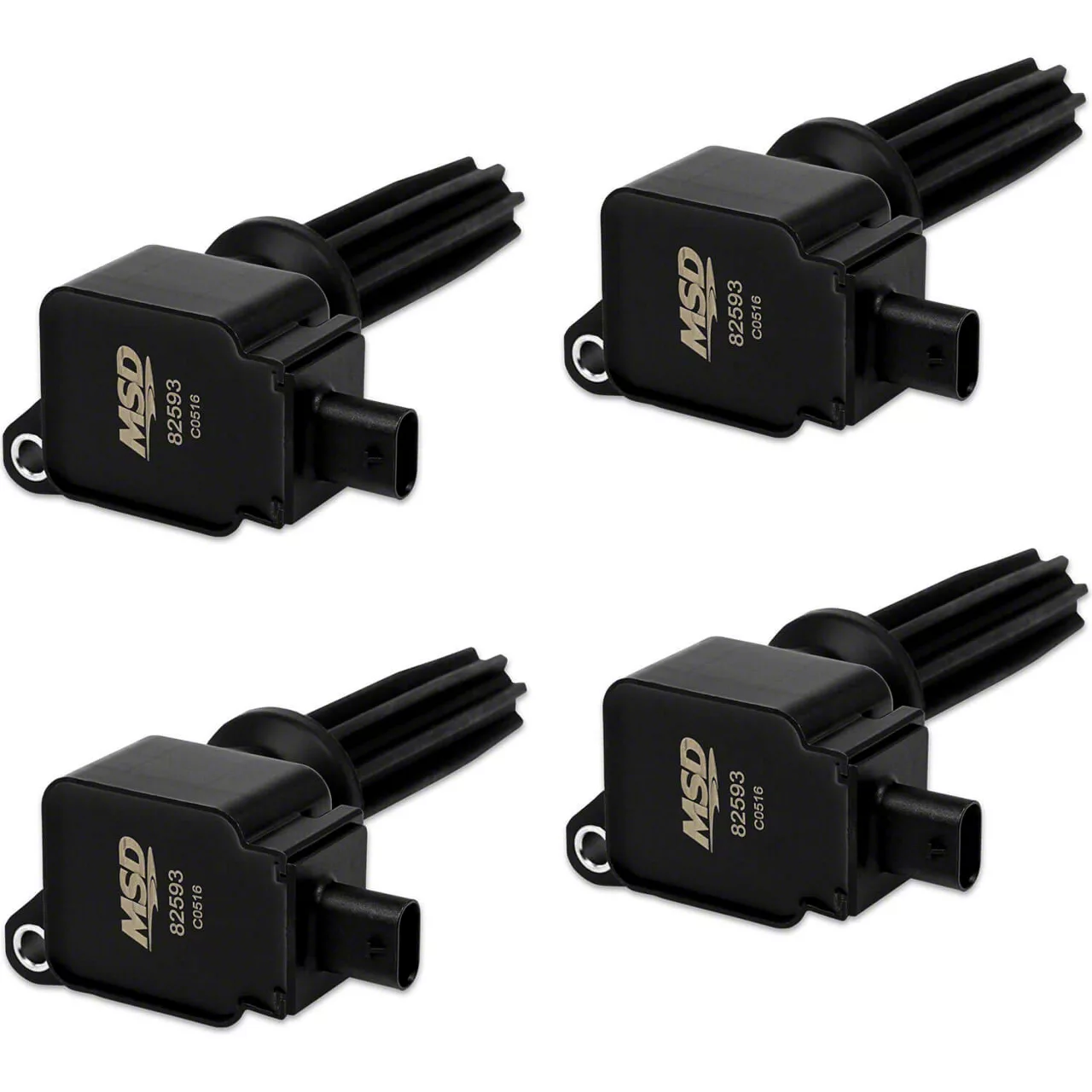MSD Coil Packs; Black (15-23 Mustang EcoBoost)