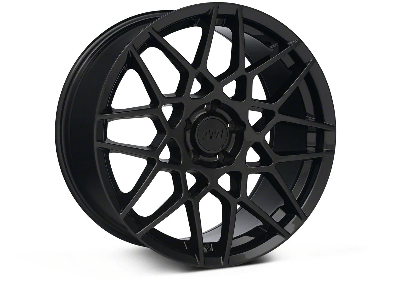 2013 GT500 Style Gloss Black Wheel and Michelin Pilot Sport A/S 3+ Tire Kit; 19x9.5 (05-14 Mustang)