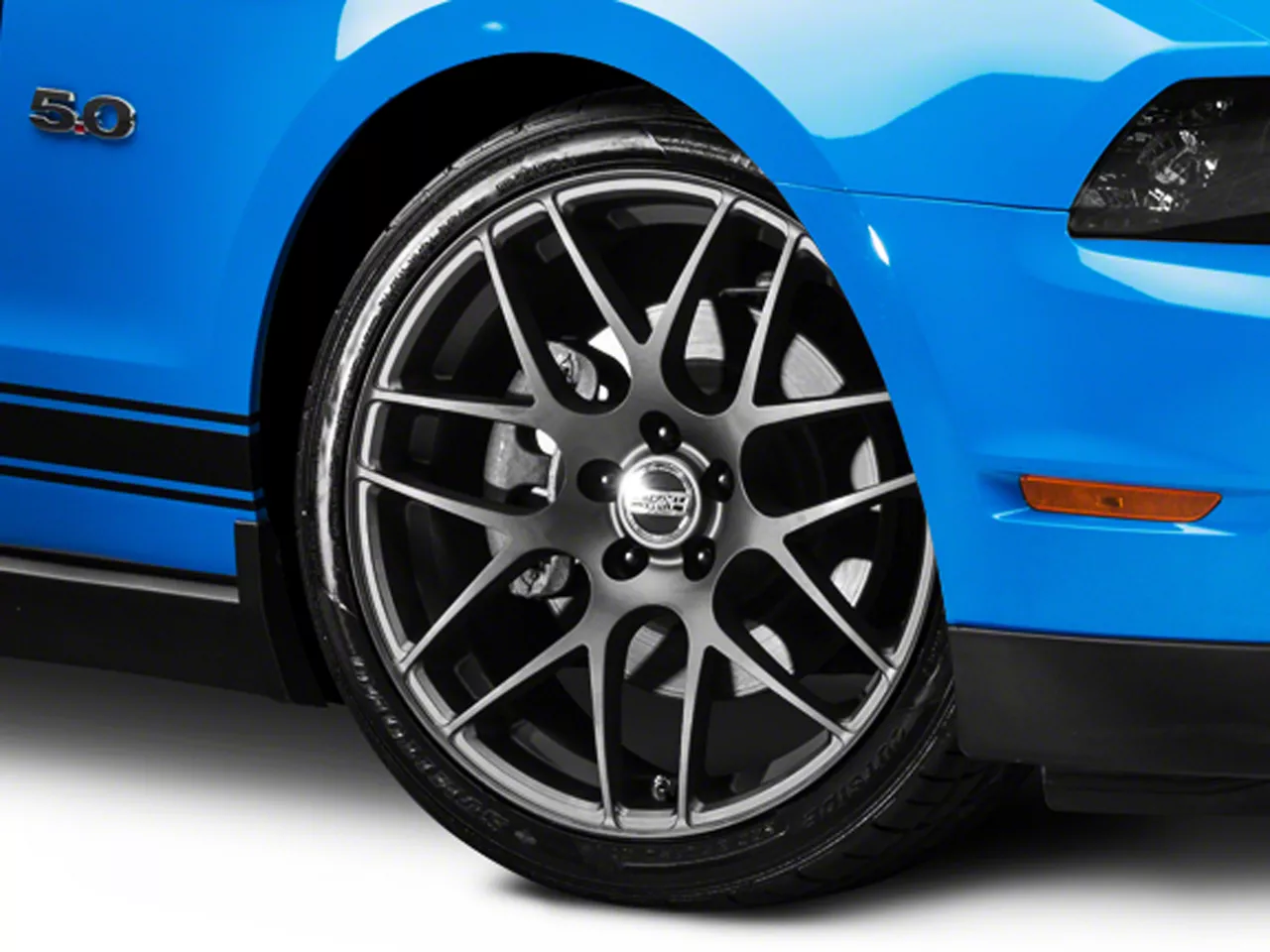 AMR Charcoal Wheel; Rear Only; 20x10; 48mm Offset (10-14 Mustang)