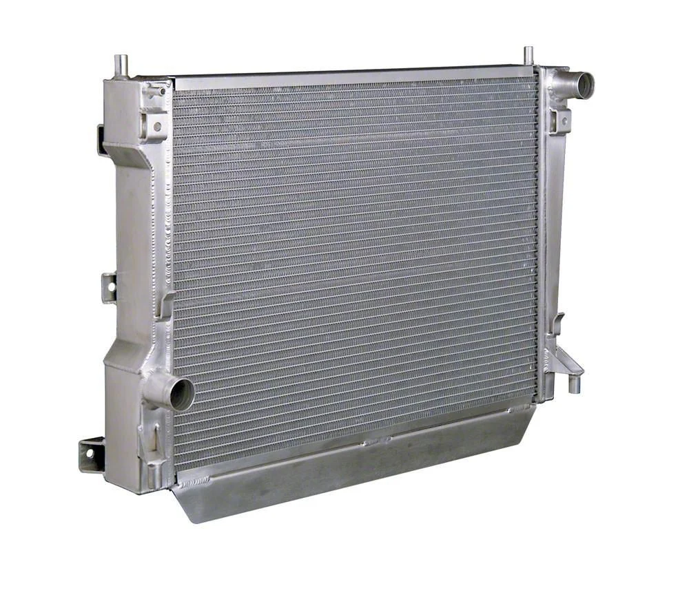 Factory-Fit Aluminum Radiator; Natural (05-14 Mustang)