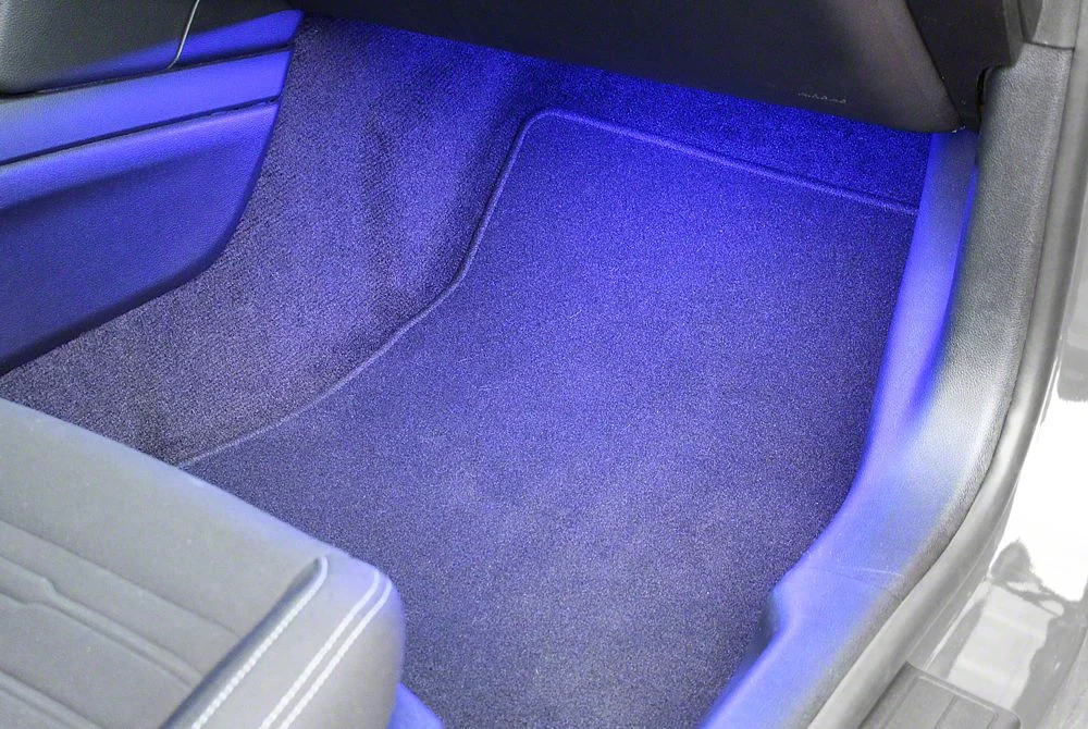 Footwell Lighting Kit; Blue (05-14 Mustang)