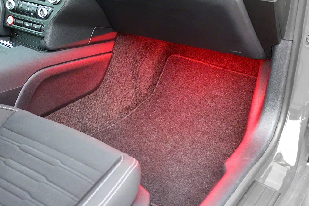 Footwell Lighting Kit; Red (15-23 Mustang)