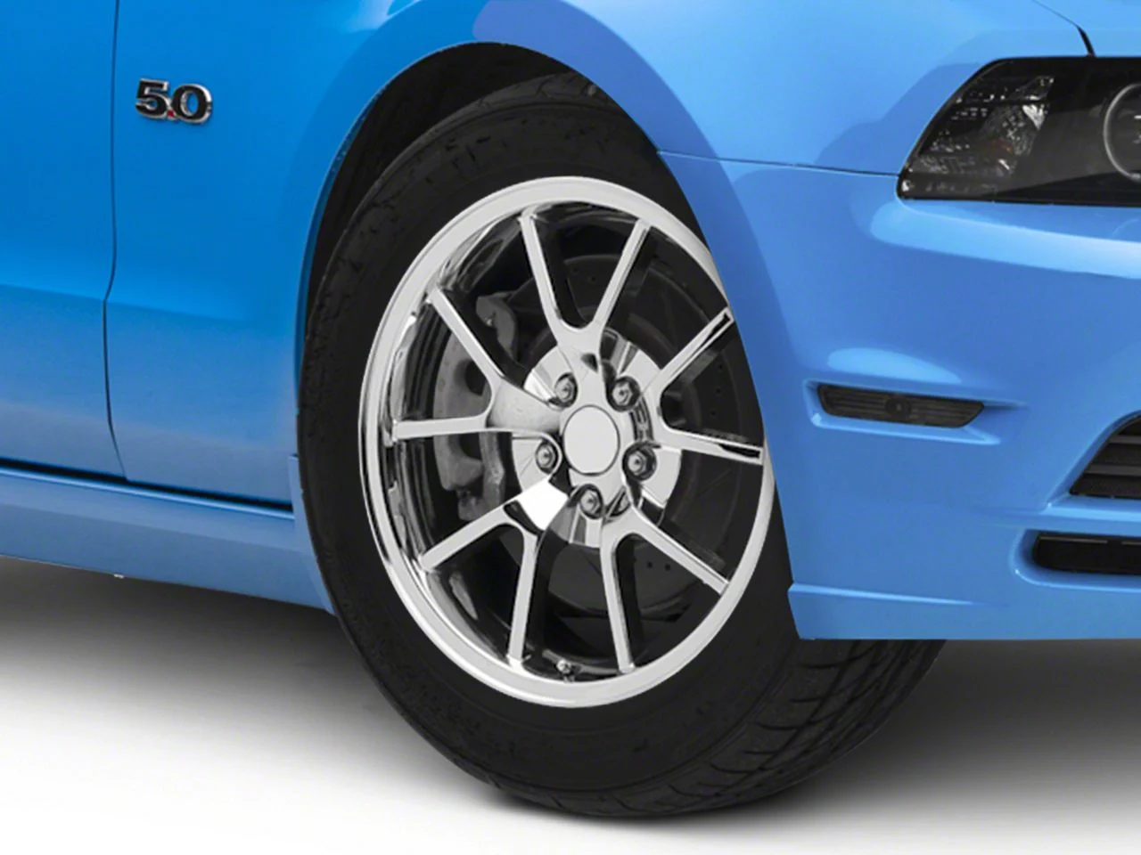 FR500 Style Chrome Wheel; 18x9; 30mm Offset (10-14 Mustang, Excluding 13-14 GT500)
